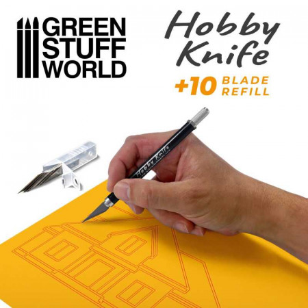Green Stuff World: Modelársky hobby nôž s náhradnými čepeľami
